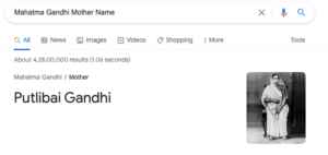 Mahatma Gandhi Mother Name